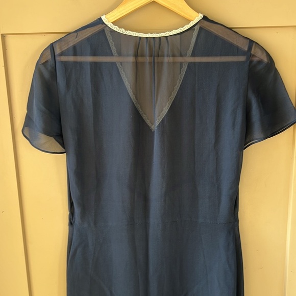 Armand Ventilo Sz 40 (Sz M US) Sheer Silk Midi Maxi Dress - Picture 7 of 11